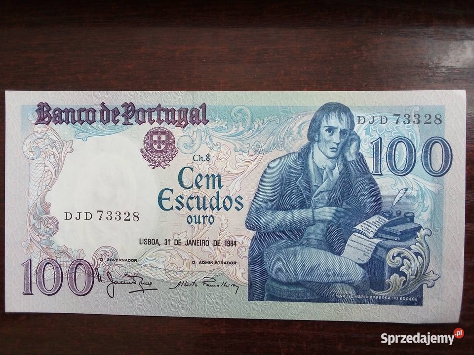 Banknot 100 escudos Portugalia Płońsk