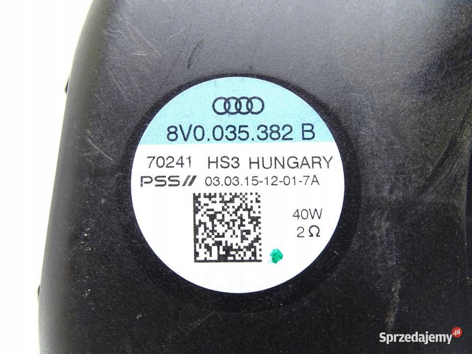 GŁOŚNIK SUBWOOFER BASSBOX BASS AUDI A3 8V osobowe