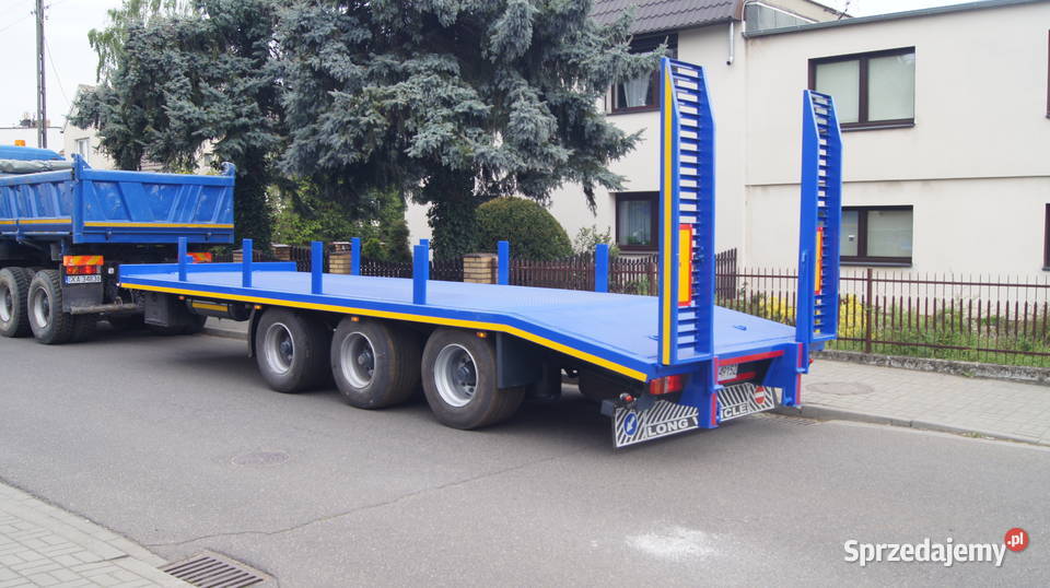 LAWETA 3 osiowa przyczepa niskopodwoziowa DMC 27 Stęszew