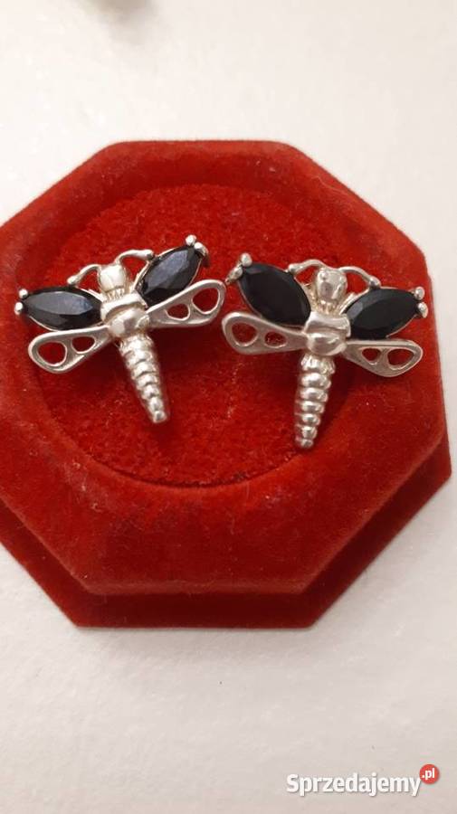 Kolczyki srebrne ważki Radom