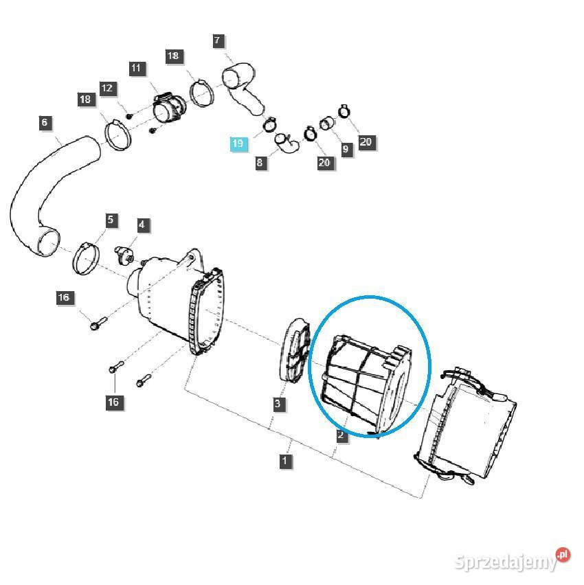 Filtr powietrza TRG190 LS Tractor 40340397 Filtry Tajęcina