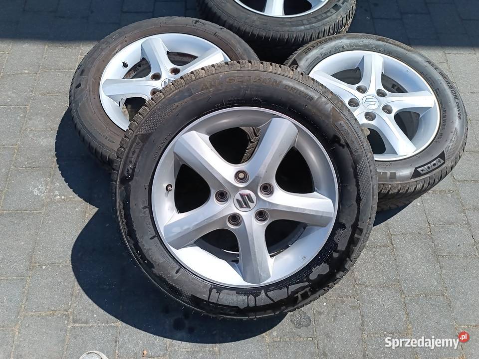 Komplet kół Suzuki SX 16 5x1143 opony Posada sprzedam