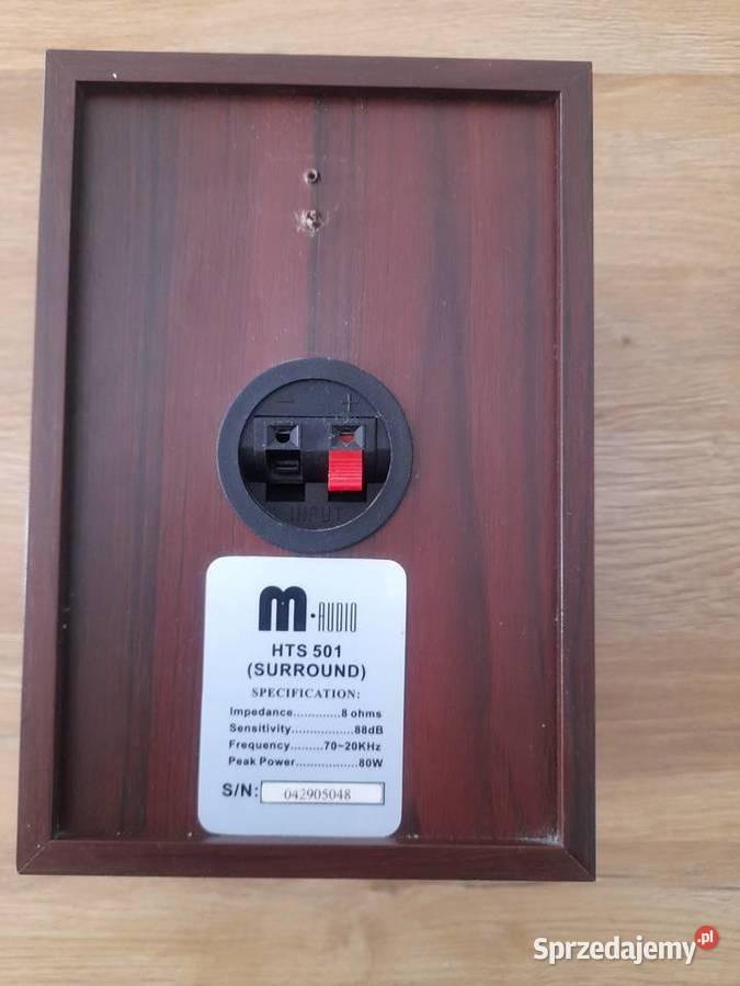 Glosnik Kolumna m audio hts 501 tylnia surround Słuchawki i głośniki Oleśnica