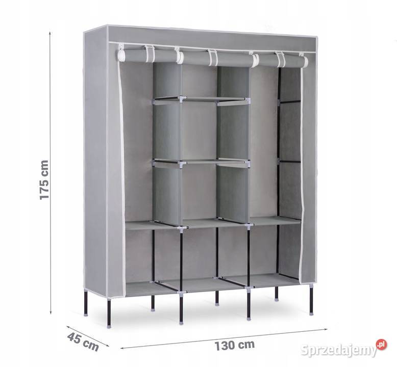 Szafa tekstylna 8 półek 130cm Skierniewice