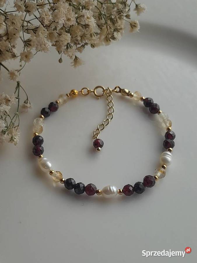 Kamienie naturalne Granat Perła Cytryn