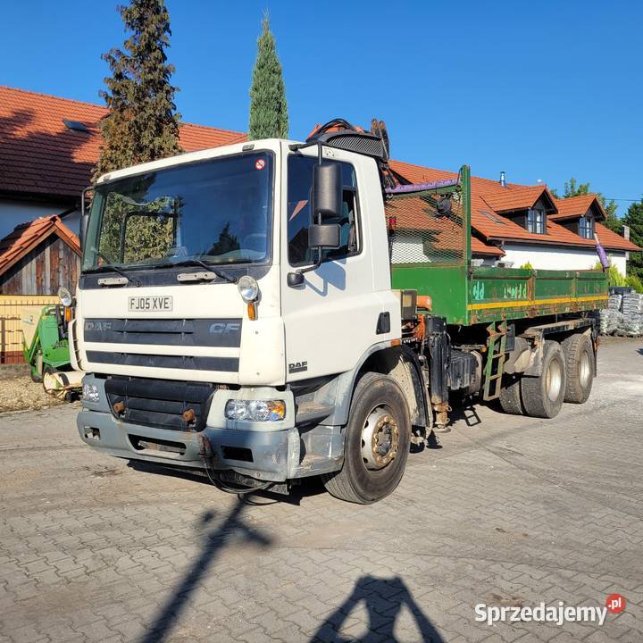 Daf cf 75250 wywrotka hds atlas 159900km Wywrotki Jawiszowice