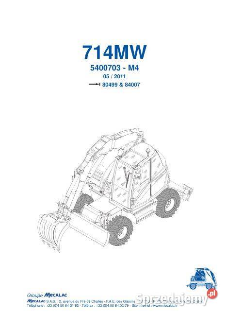 Mecalac 714MW katalog części zamiennych Kielce