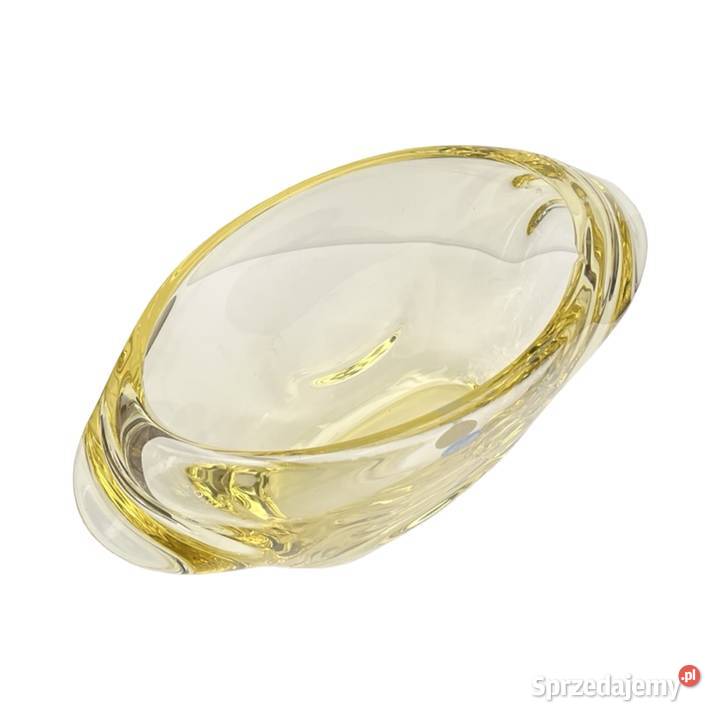 Szklany wazon proj M Klingera elezn Brod Sklo Warszawa