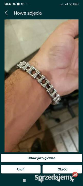 Bransoletka z czystej stali nierdzewnej Zegarki i Biżuteria świętokrzyskie Starachowice