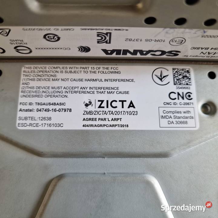 SCANIA S R NGS RADIO NAWIGACJA 2819279 Trzciel