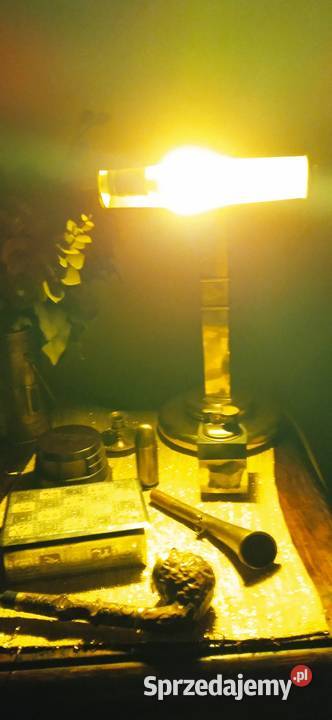 Mosiężna lampa gabinetowa bankierska Kraków