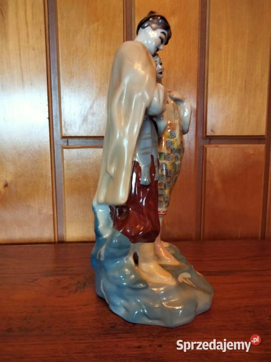 Porcelana duża figura Połonne Wołyń idealny stan Gniezno