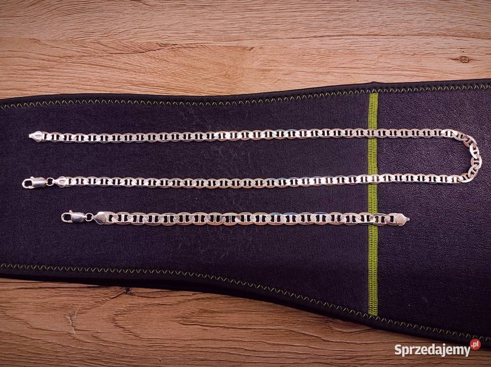 Komplet idealny na prezent srebro 925 srebro Łopacin