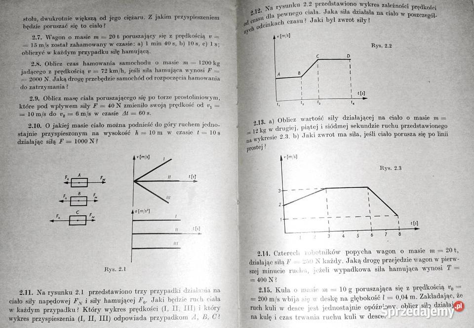 Zbiór zadań z fizyki kl 1 LO i tech B Mendel J Chełm