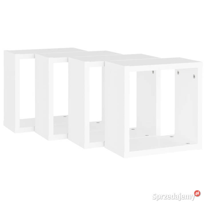 Półki ścienne kostki 4 białe 30x15x30 WM806999 Półki Półki sprzedam