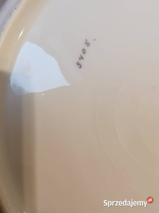 Srebrzone stare porcelanowe patery Gorlice