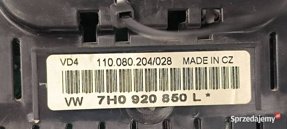 LICZNIK ZEGAR VOLKSWAGEN TRANSPORTER T5 Lipno