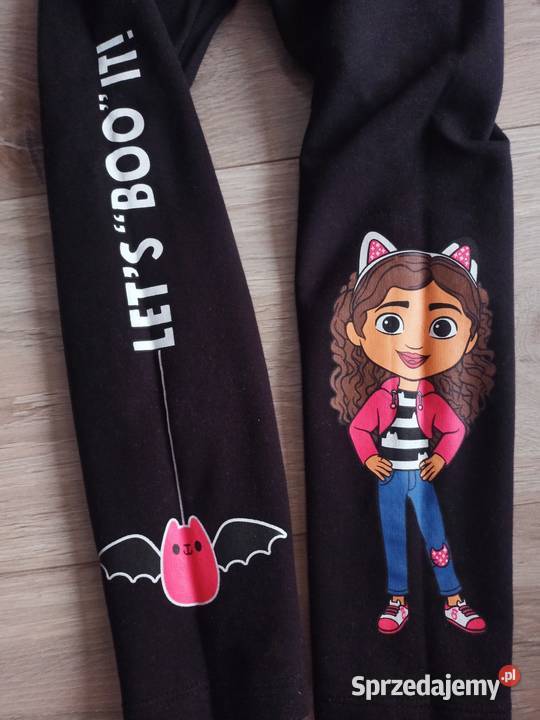 Legginsy getry dziewczęce czarne Domek Koci Gabi Płock