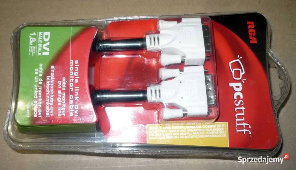 Kabel przewód cyfrowy DVI do DVI 18 pin łącz Taktowanie procesora 1 Pozostałe Węgierska Górka sprzedam