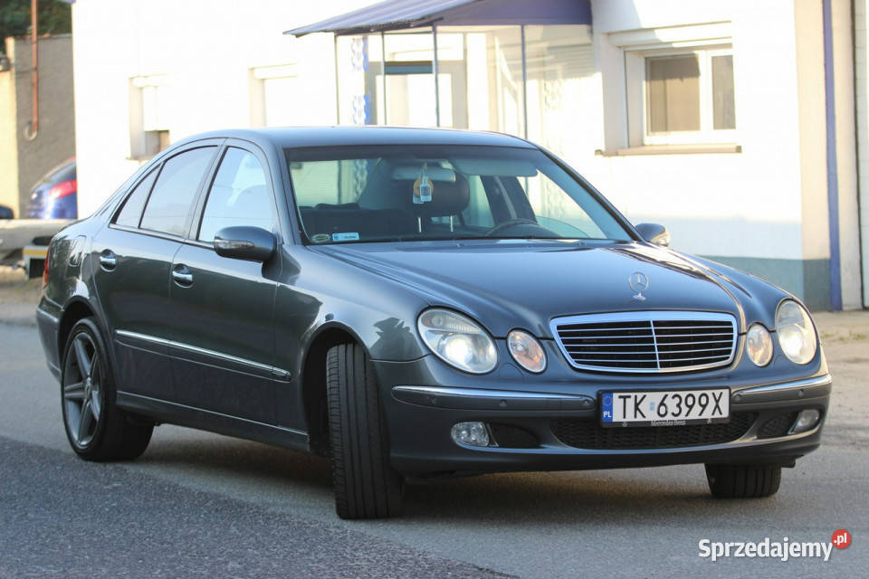 Mercedes E 280 2006r 30 Diesel 190 skóry XENON światła do jazdy dziennej Samochody osobowe Nysa sprzedam
