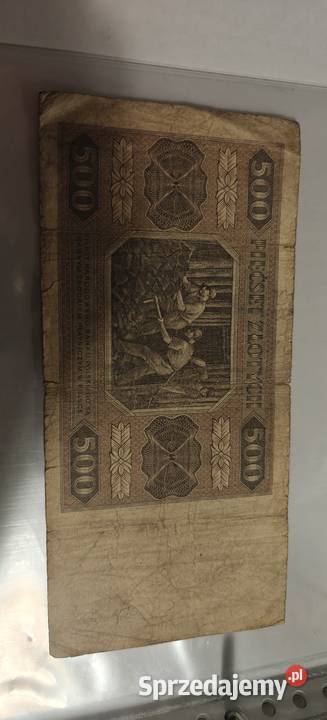 Banknot kolekcjonerski 500zl seria A 48 Rudnik