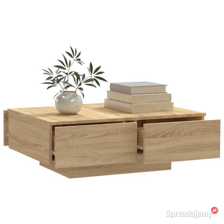 Stolik kawowy dąb sonoma 90x60x31 materiał Warszawa