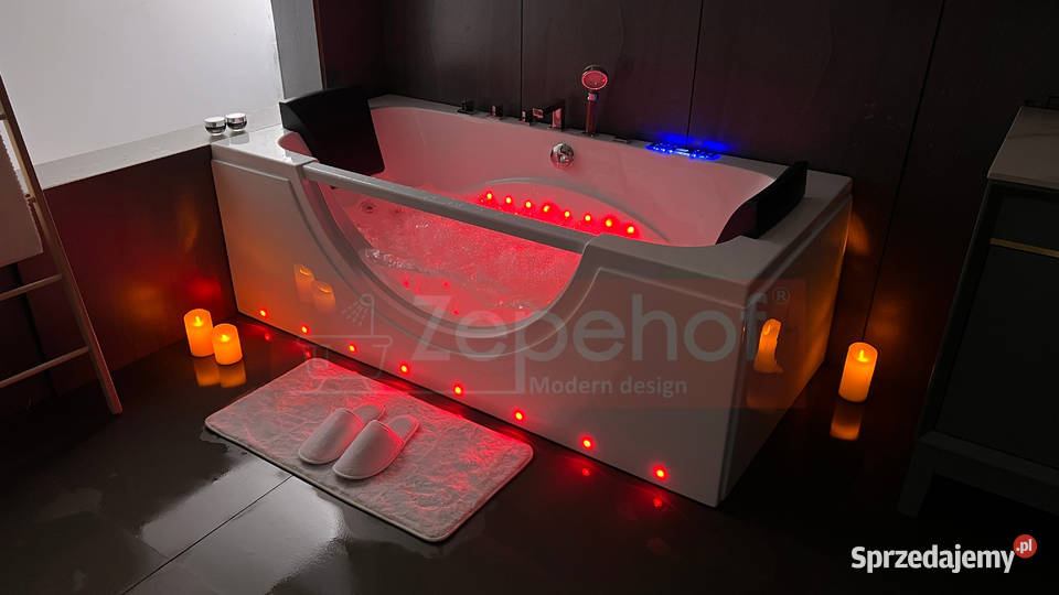 Wanna z hydromasażem C510 prostokątna Budownictwo i akcesoria podlaskie Grabówka