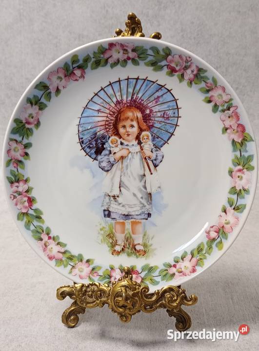 PORCELANOWY KOLEKCJONERSKI TALERZ Christineholm Augustów