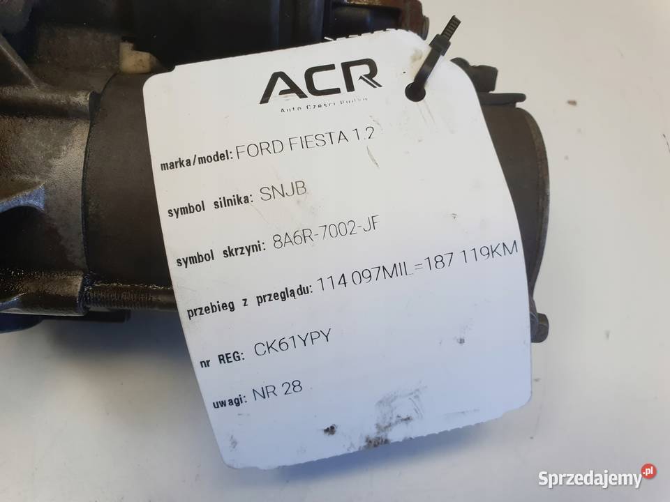 Ford Fiesta MK7 125 ROZRUSZNIK osobowe Janów