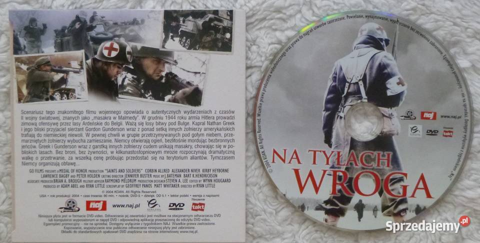 Film DVD Na tyłach wroga 1 płyta Filmy Warszawa
