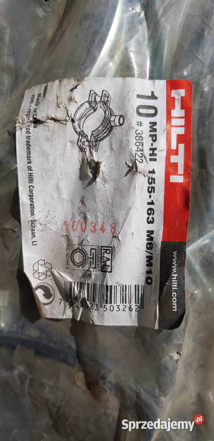 Obejma do rur hilti Oblęgorek