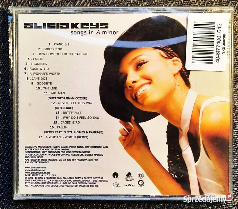 Album CD ALICIA KEYS Songs In A MinorSpecial Katowice