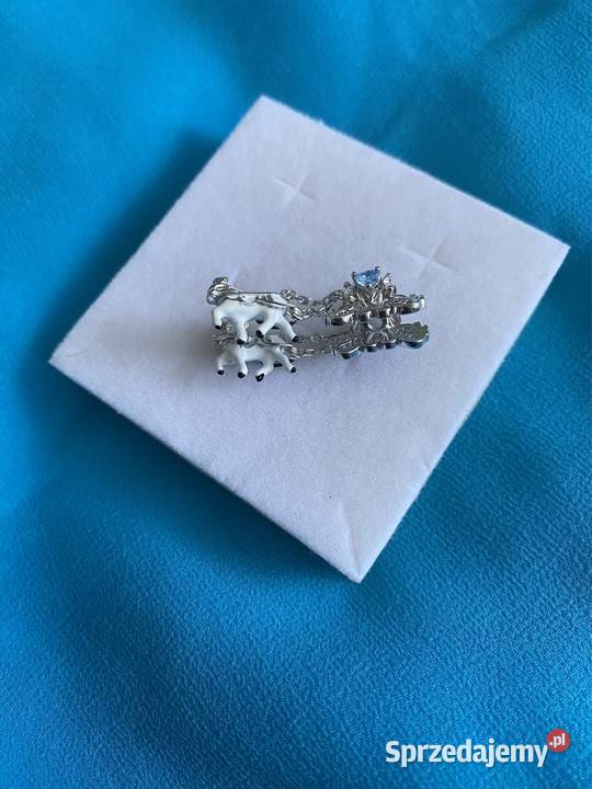 nowy podwójny charm beads Gnoce dyniowy powóz srebro