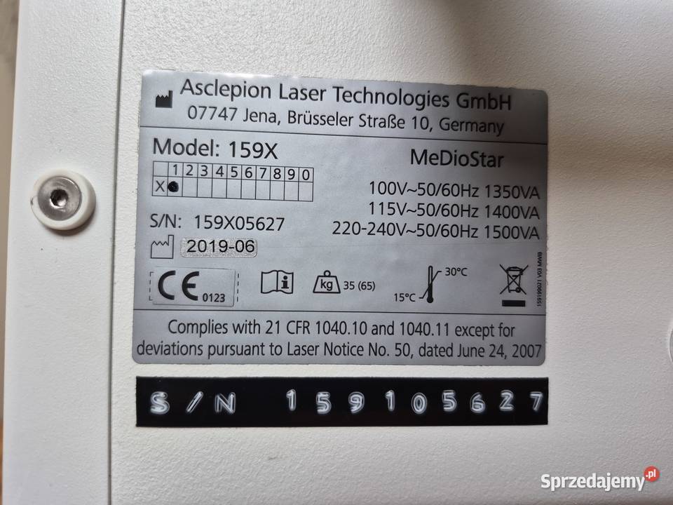 Laser diodowy Mediostar2019r NOWYGłowica pomorskie Kartuzy