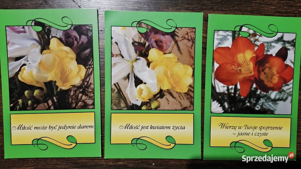 Komplet 5 pocztówek tematycznych o miłości Warszawa