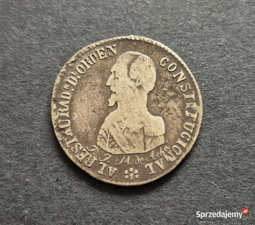 32 BOLIWIA 2 Sole 1863 r Wola Kruszyńska