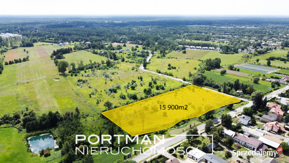 Działka na sprzedaż 15900m2 WIĄZOWNA asfalt Nieruchomości mazowieckie