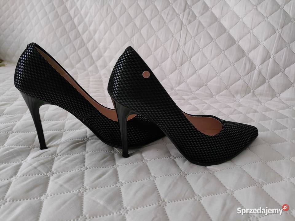 Czółenka na obcasie czarne rozmiar 36 Warszawa