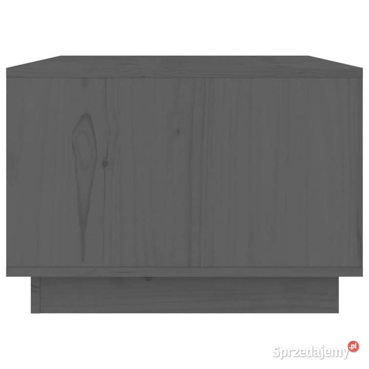 Stolik kawowy szary 80x50x35 lite drewno sosnowe
