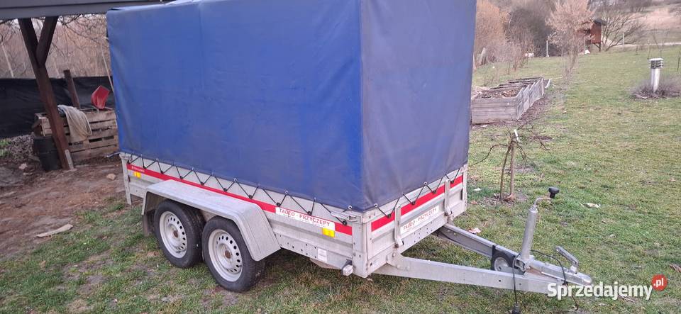 Sprzedam przyczepkę że stelażem i plandeką Do samochodów osobowych Sławków