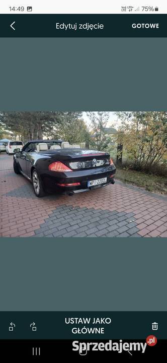 Bmw 650 CabrioHeadup FullZamians Otwock sprzedam