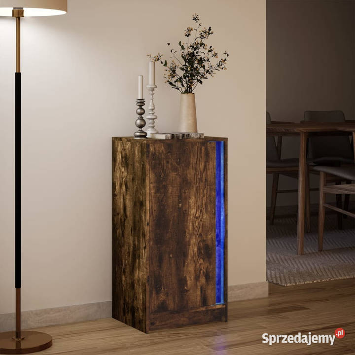 Szafka z LED przydymiony dąb 425x34x85 WM852142 mazowieckie Warszawa