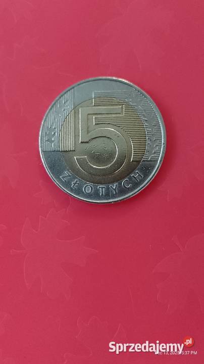 Moneta 5 z 2008 najniższy nakład SALE Jastrzębie-Zdrój