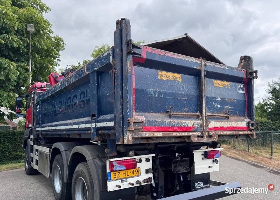 Wywrotka 6x6 z dzwigiem bordmatic MAN TGS Warszawa