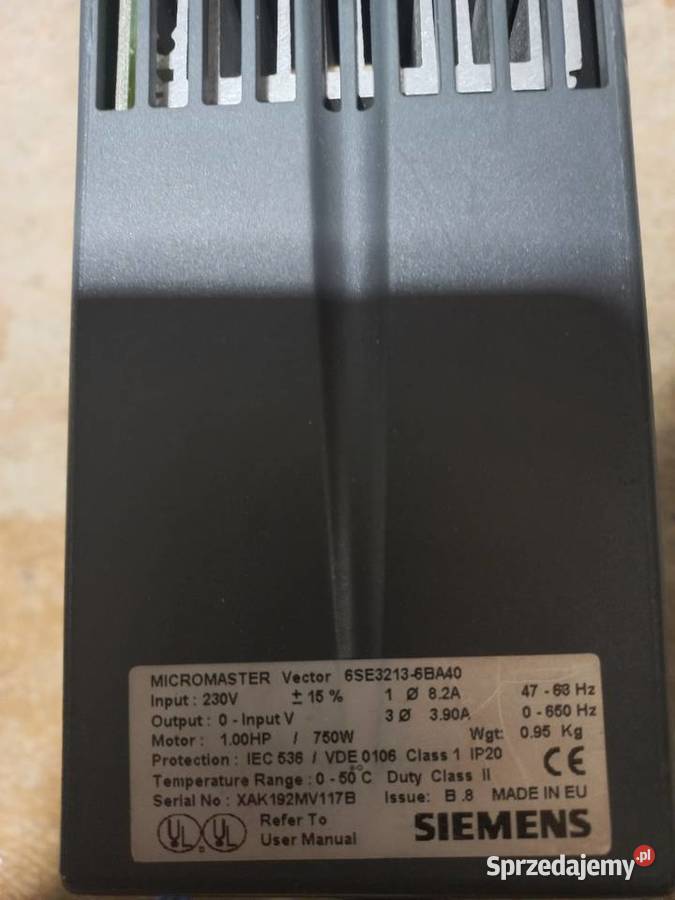 Siemens micromaster vector 750W śląskie Bielsko-Biała
