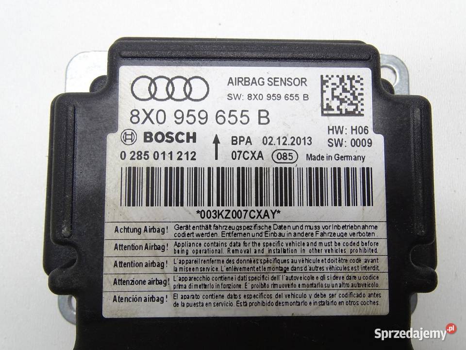 MODUŁ STEROWNIK AIRBAG PODUSZEK POWIETRZNYCH sprzedam