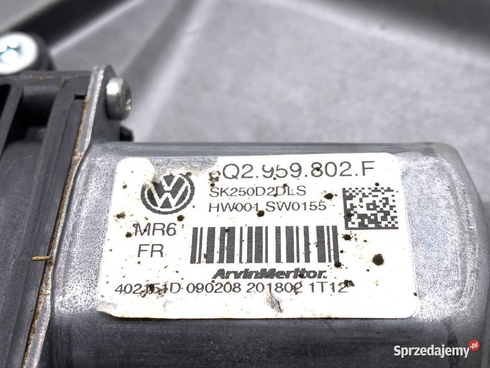 PODNOŚNIK SZYBY LEWY PRZÓD SKODA FABIA II osobowe podkarpackie