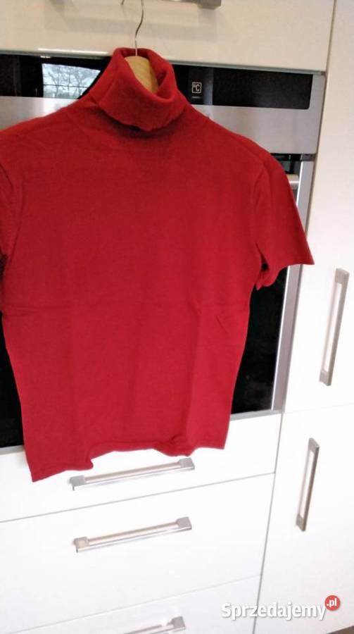 Golf Dzianinowy Damski Verk Moda S Czerwony Vero Moda