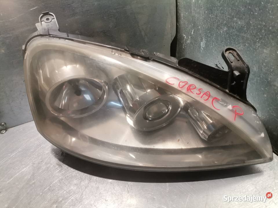OPEL CORSA C LAMPA PRAWY PRZÓD SOCZEWKA osobowe Lampy przednie Nowy Sącz