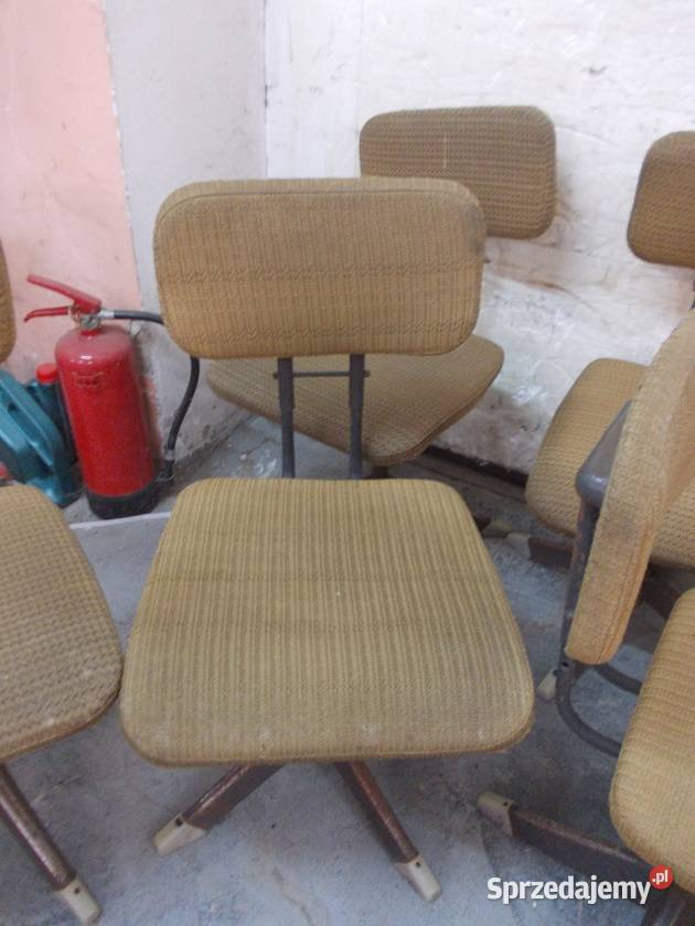 Stare industrialne krzesła warsztatowe Bielsko-Biała